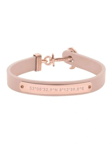 Signum Rose Gold/Nude Leather Bracelet PH FSC R N M