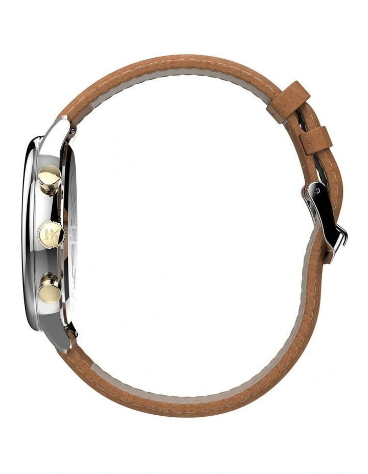 Chicago Leather Chrono Watch TW2U39000 in Tan image 2