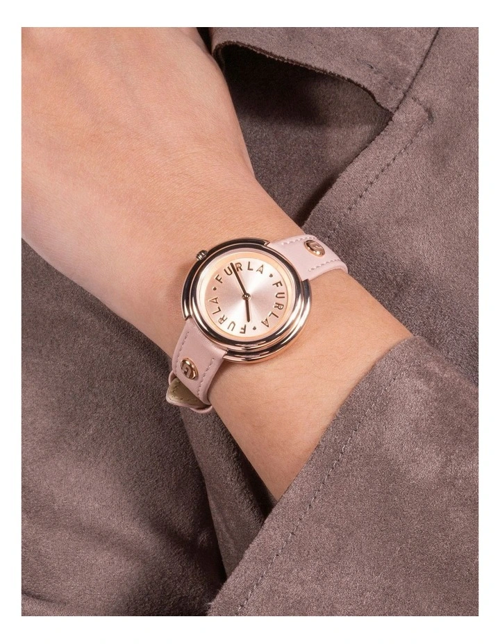 【国内即納】FURLA FURLA ICONSHAPE WW00031006L2 Furla Icon Shape Leather Watch in Nude | MYER