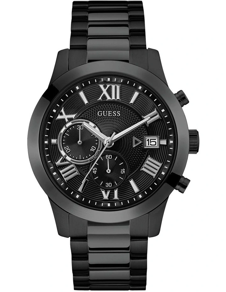 Atlas Stainless Steel Watch in Black image 1