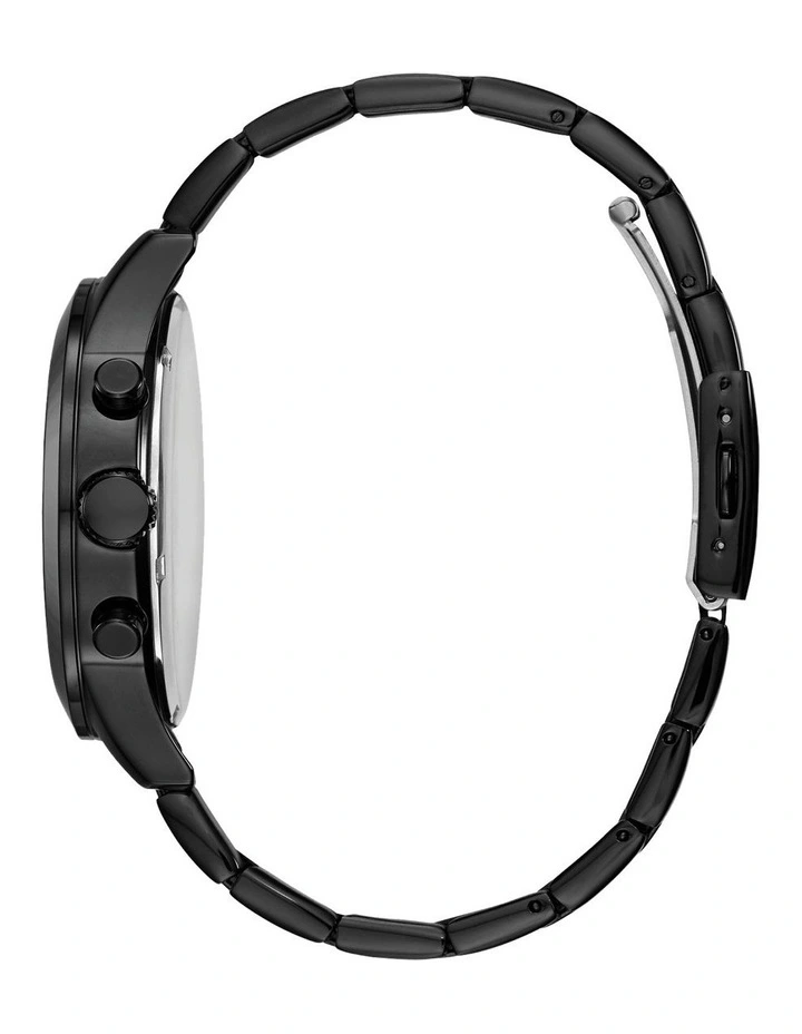 Atlas Stainless Steel Watch in Black image 2