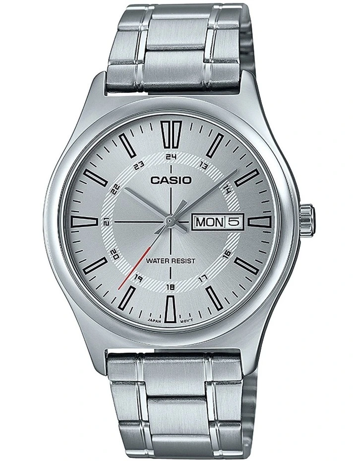 Stainless Steel Watch in Silver/White image 1