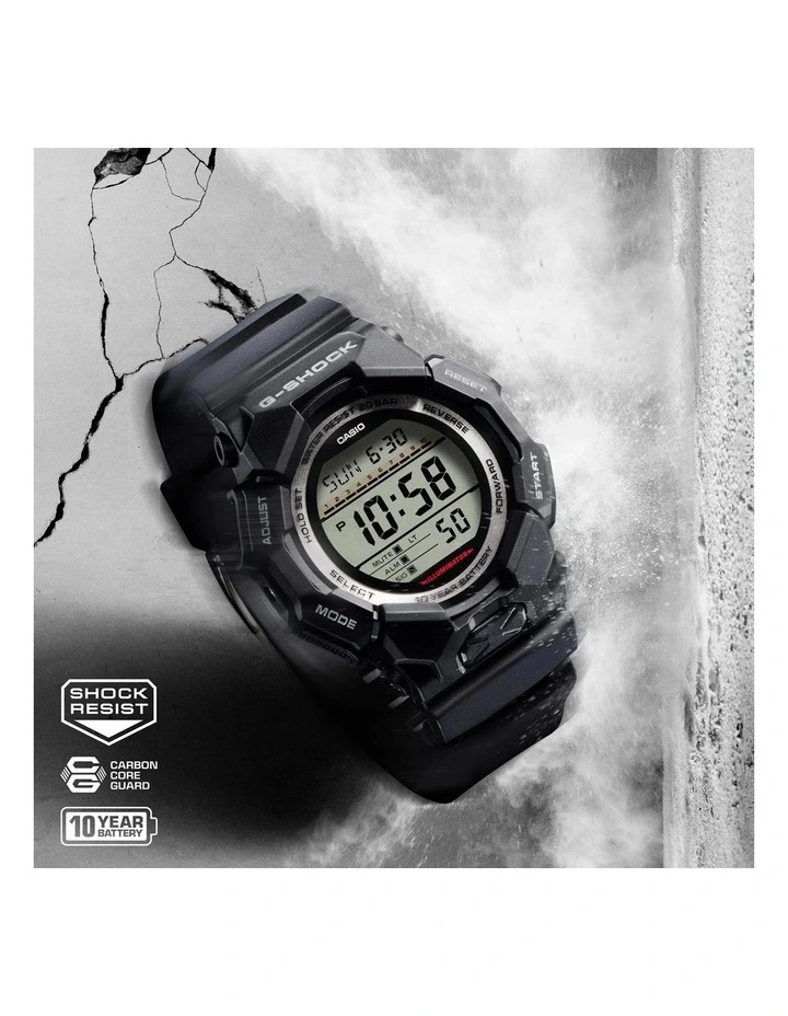GD010-1D Digital Watch in Black image 3