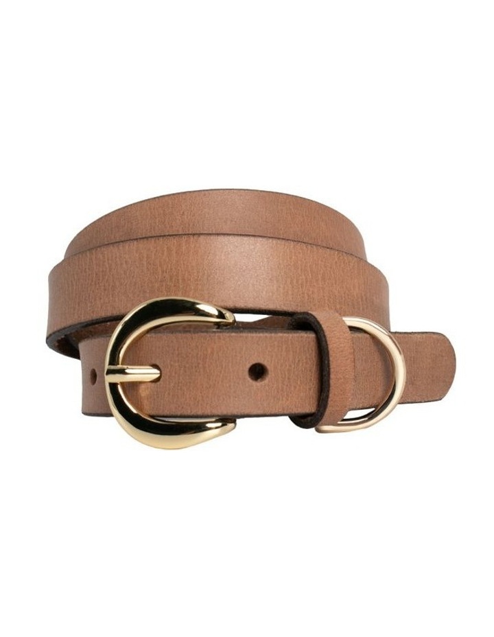 Phoebe Leather Belt in Natural