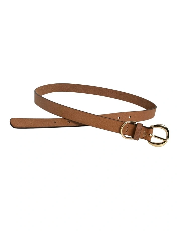 Phoebe Leather Belt in Natural image 3