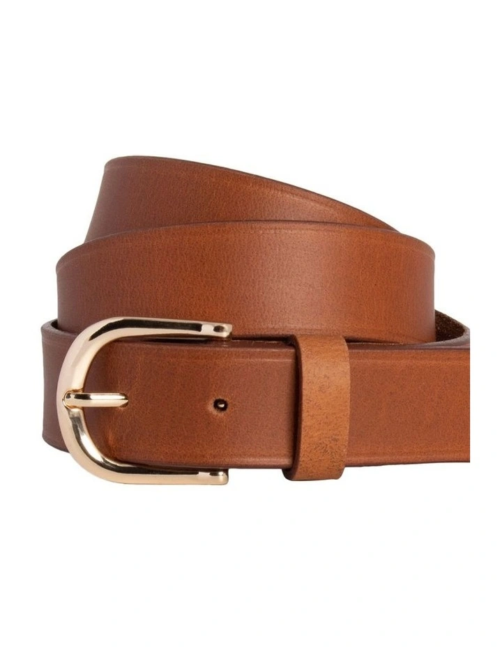 Piper Adelaide Leather Belt In Tan MYER