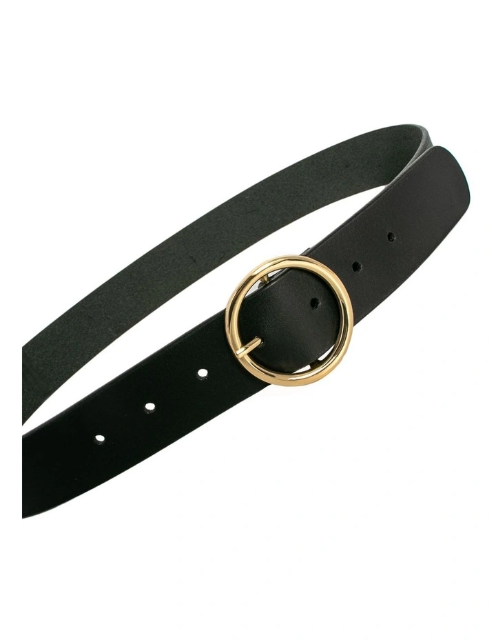 Naomi Leather Belt in Black image 5