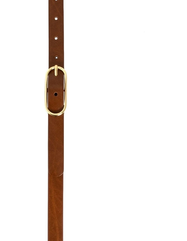 Willow Leather Belt in Tan/Gold image 4