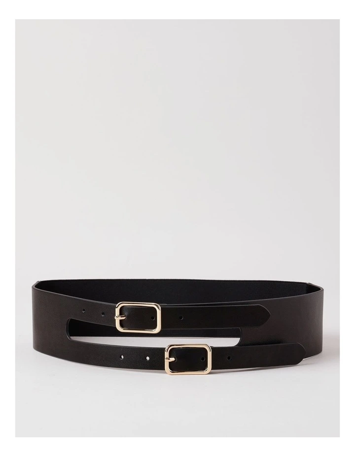 Avery Leather Belt in Black image 1