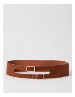Avery Leather Belt in Tan