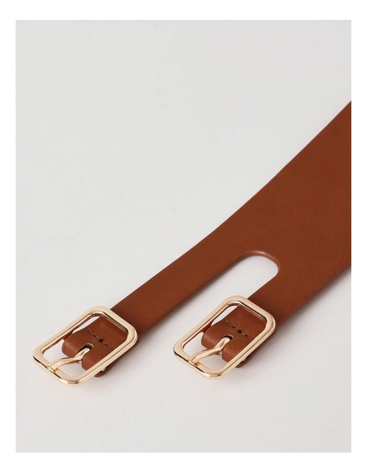 Avery Leather Belt in Tan image 5