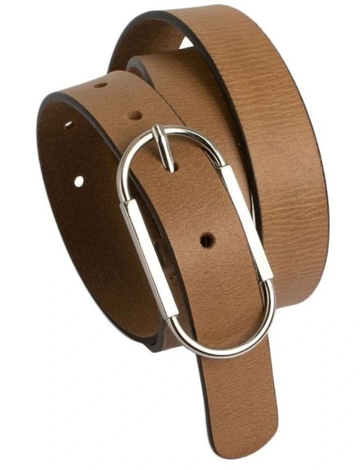 Parkville Leather Belt in Natural image 4