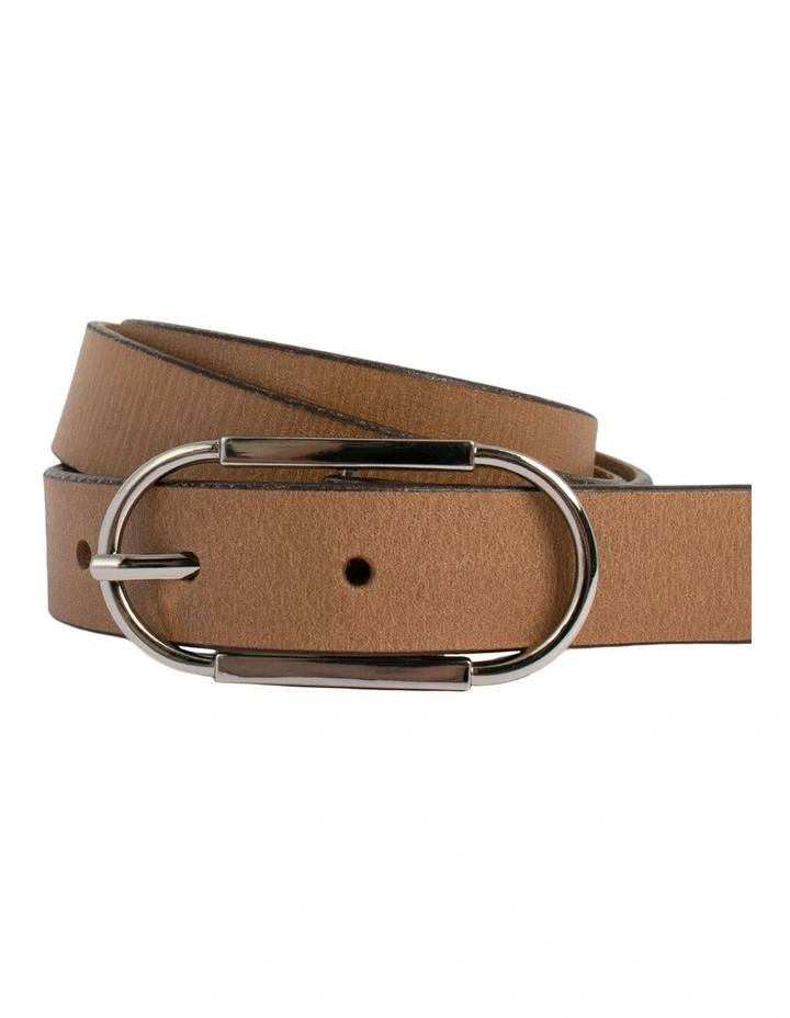 Parkville Leather Belt in Natural image 5