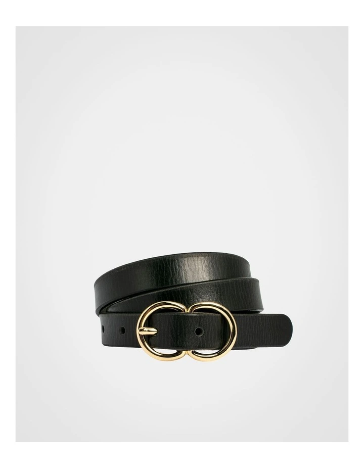 Brooke Leather Belt in Black image 1