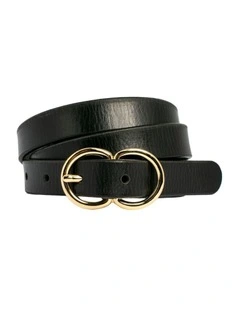 Brooke Leather Belt in Black