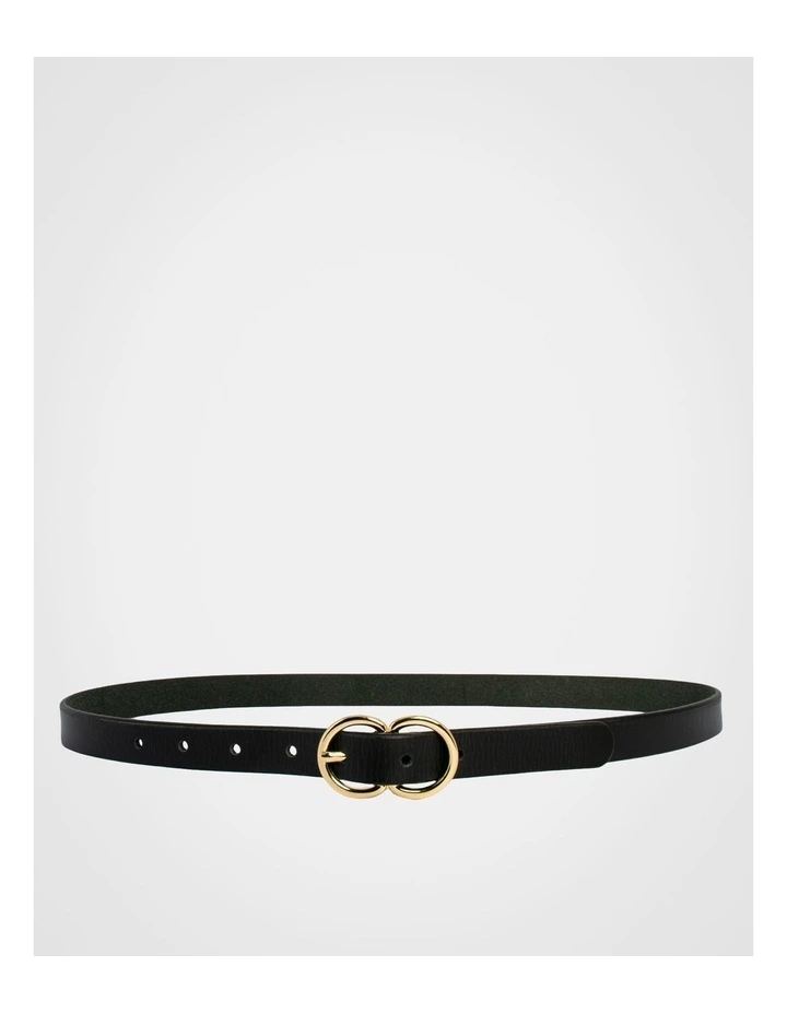 Brooke Leather Belt in Black image 4