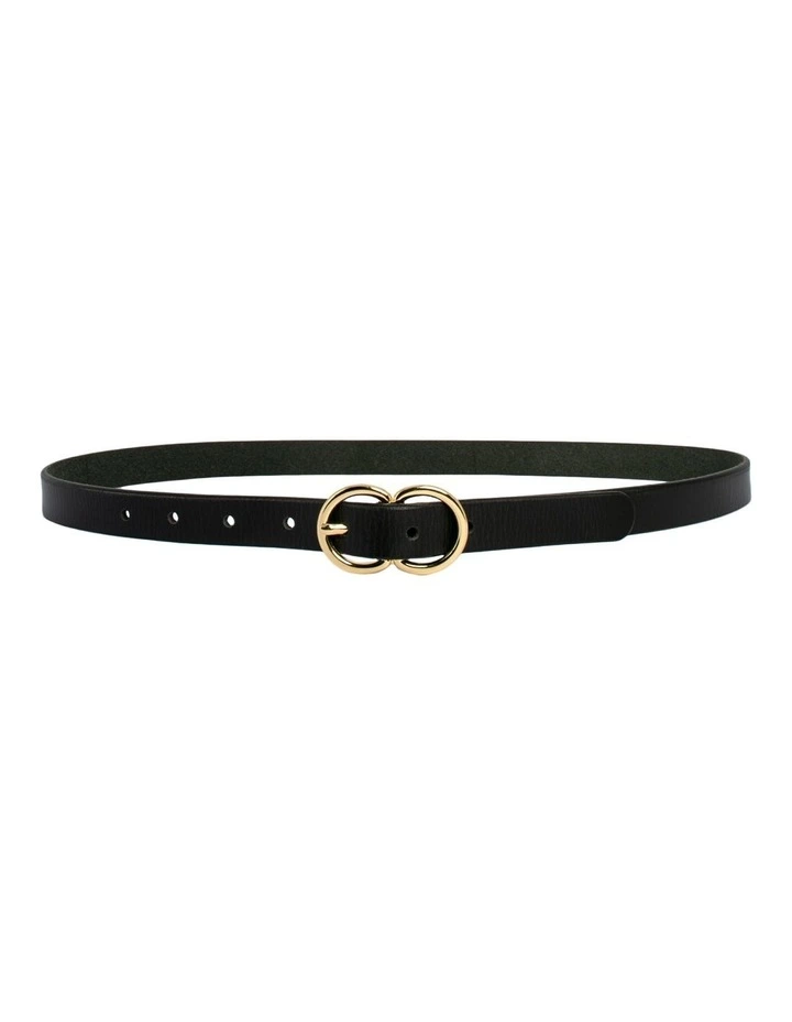 Brooke Leather Belt in Black image 4