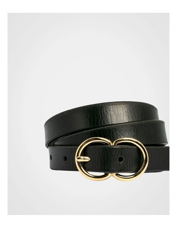 Brooke Leather Belt in Black image 5