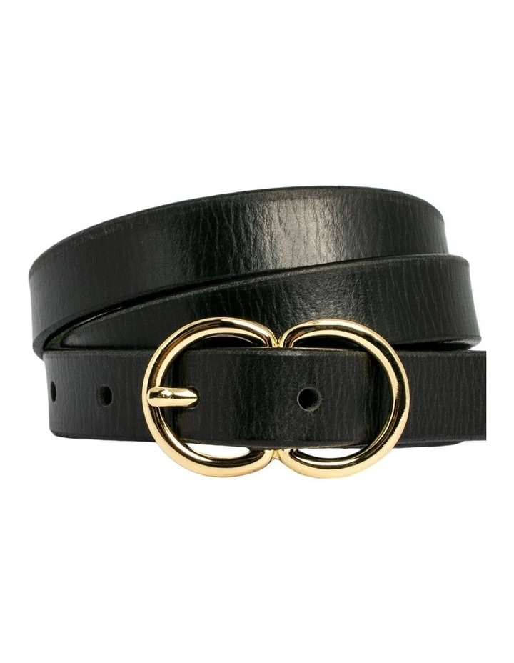 Brooke Leather Belt in Black image 5