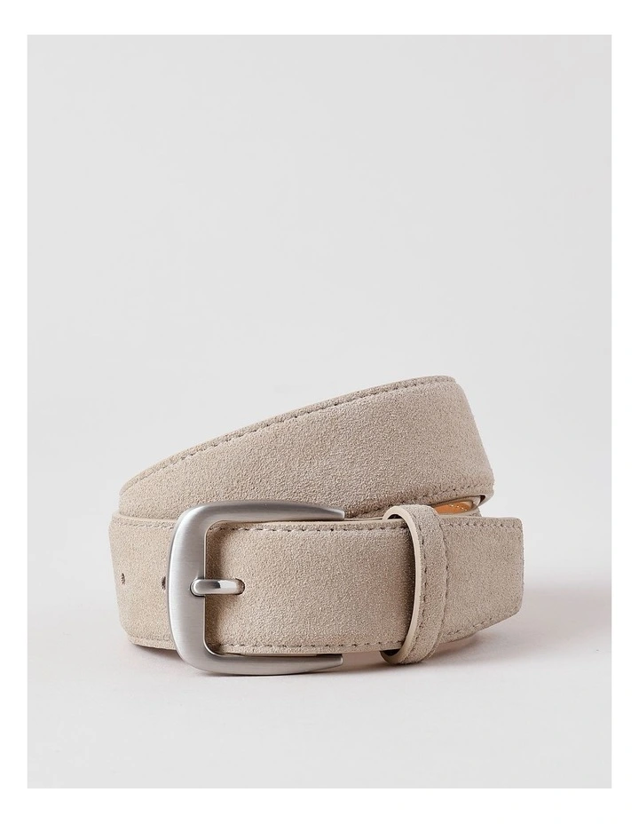 Nara Leather Belt in Mushroom image 1