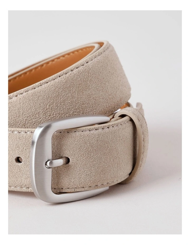 Nara Leather Belt in Mushroom image 3