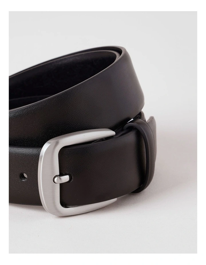 Nara Leather Belt in Black image 3