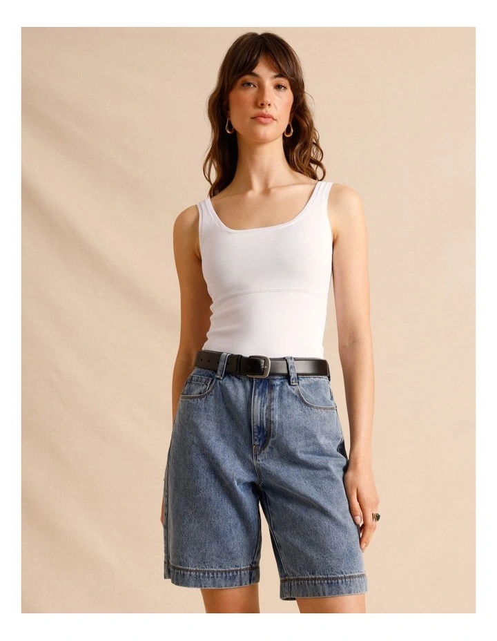 Nara Leather Belt in Black image 4