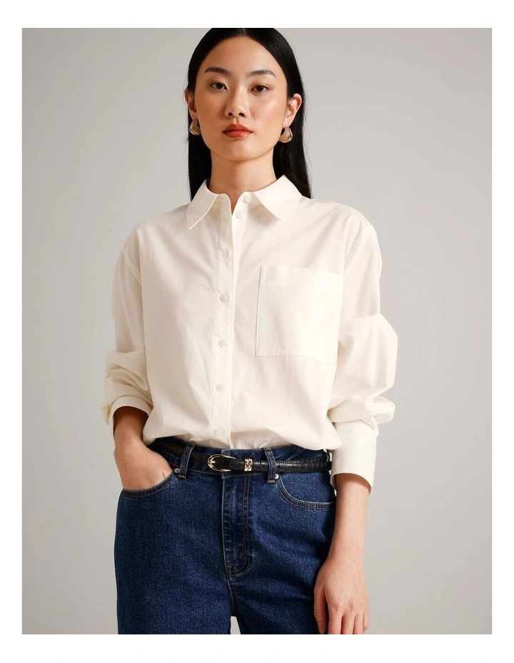 Quinn Leather Belt in Black image 4