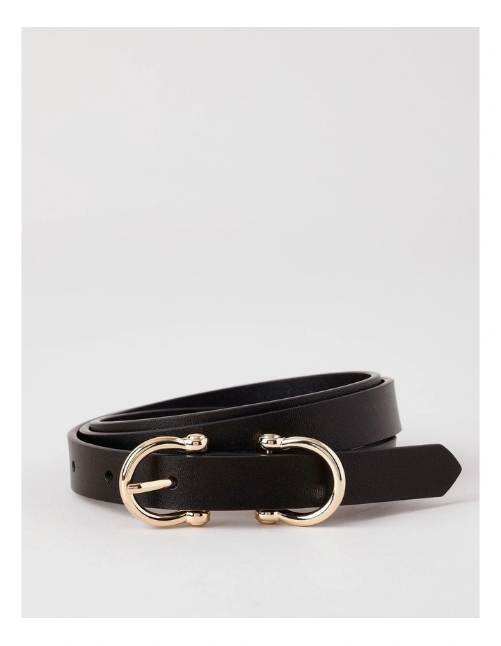 Eve Leather Belt in Black image 1