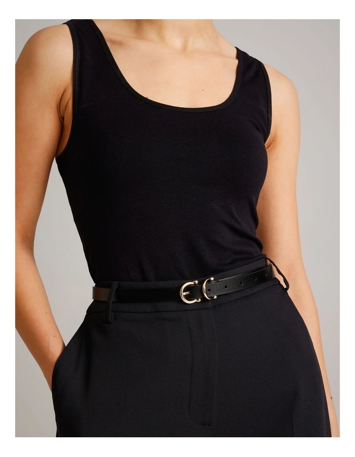 Eve Leather Belt in Black image 4