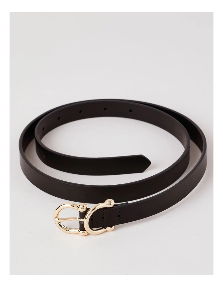 Eve Leather Belt in Black image 5