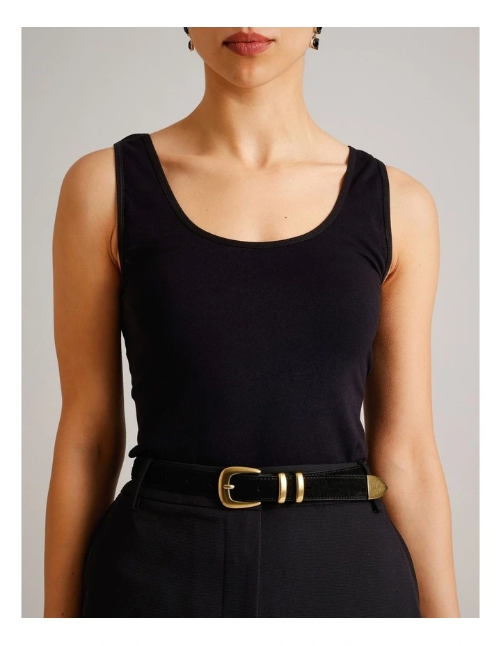 Ava Belt in Black image 4