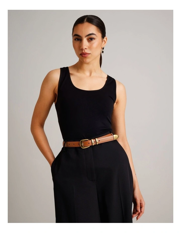 Ava Belt in Tan image 2