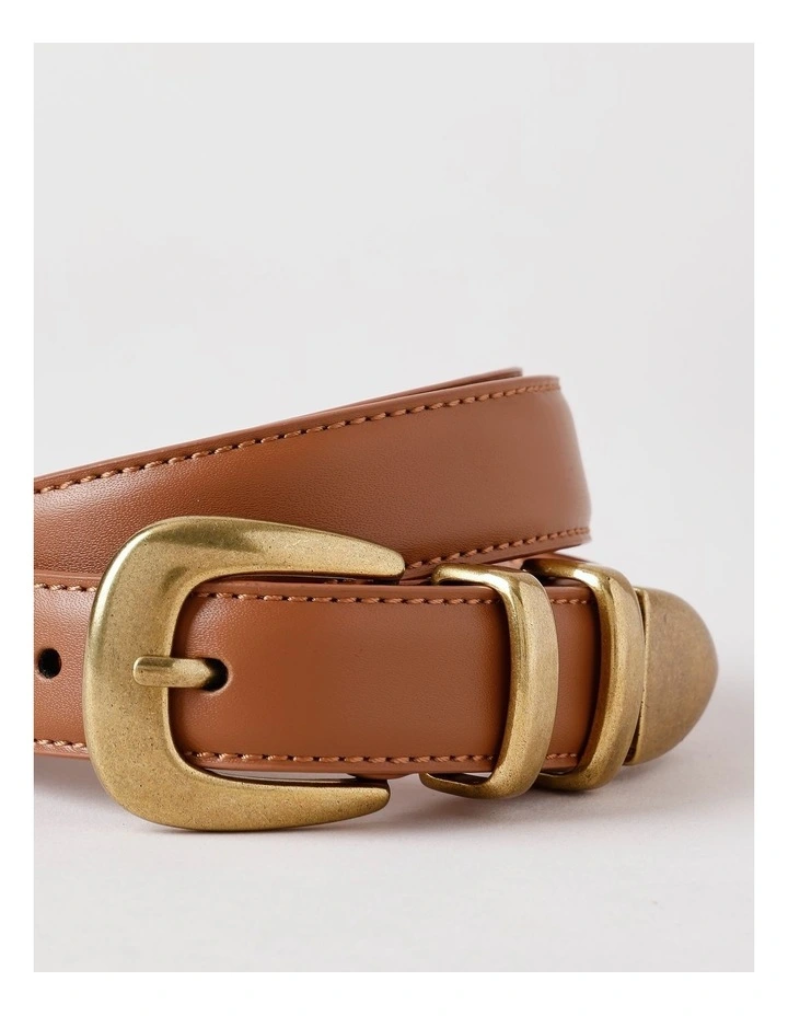 Ava Belt in Tan image 3