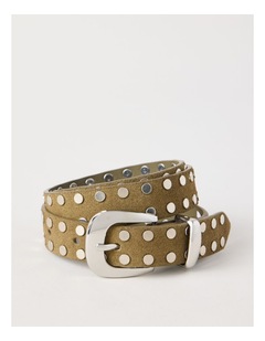 Basque Cara Belt in Olive