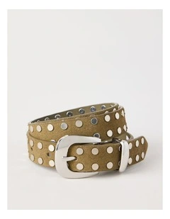 Cara Belt in Olive
