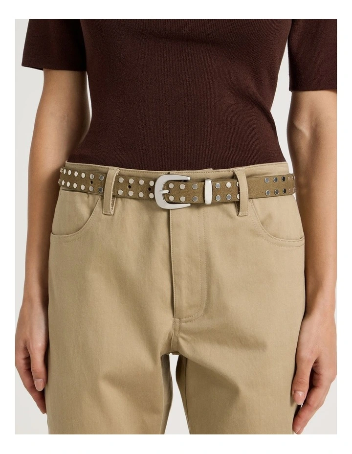 Cara Belt in Olive image 4