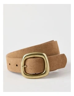 Delta Belt in Tan Suede