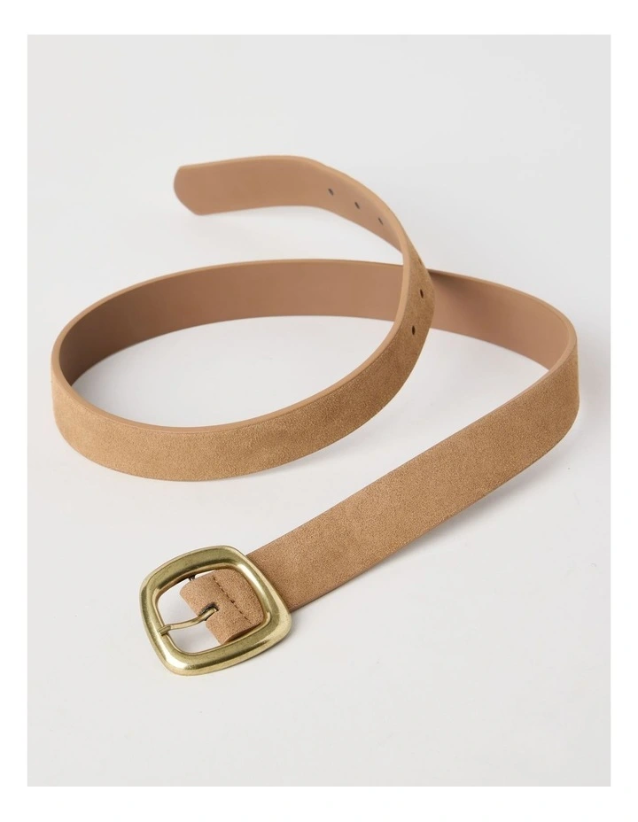 Delta Belt in Tan Suede image 3