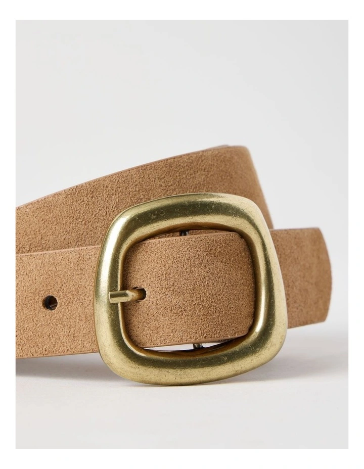 Delta Belt in Tan Suede image 3