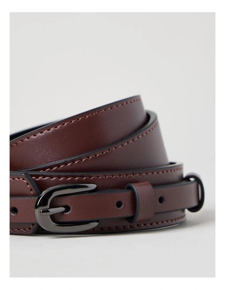 Lydia Belt in Burgundy image 2