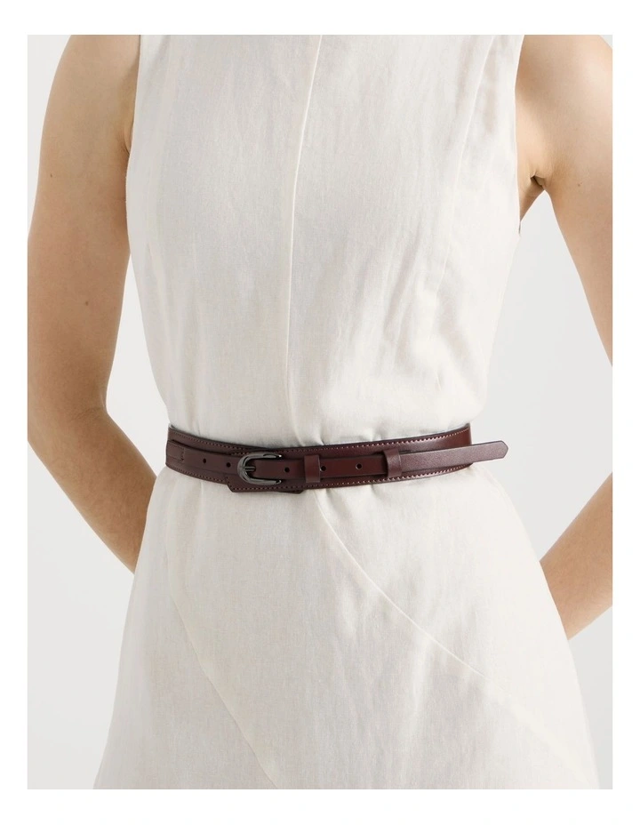 Lydia Belt in Burgundy image 4