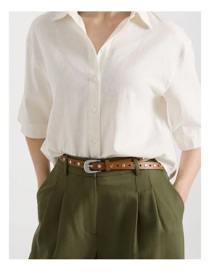 Alana Belt in Tan image 4