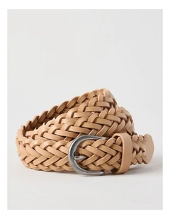 Nadia Braided Belt in Natural