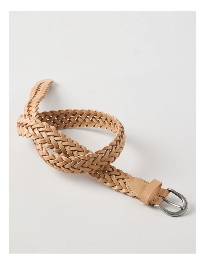 Nadia Braided Belt in Natural image 2