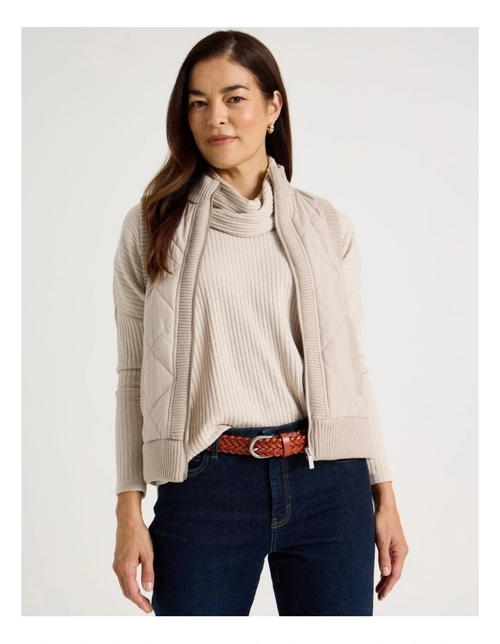 Nadia Braided Belt in Tan image 2