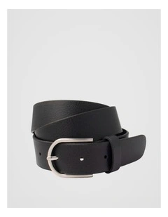 Maddy Leather Belt in Black