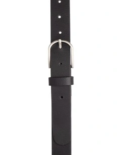 Maddy Leather Belt in Black