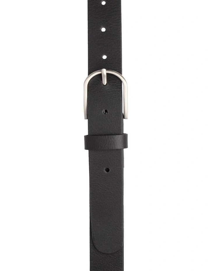 Maddy Leather Belt in Black image 1