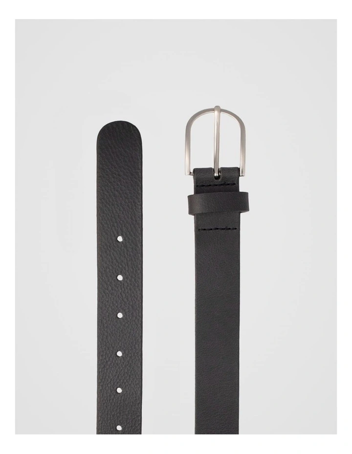 Maddy Leather Belt in Black image 2
